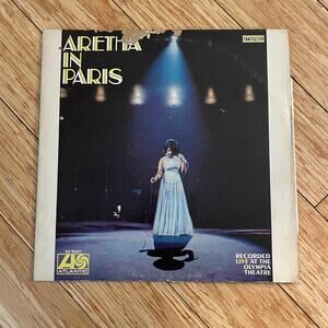 Aretha Franklin - Live In Paris LP vintage vinyl record soul